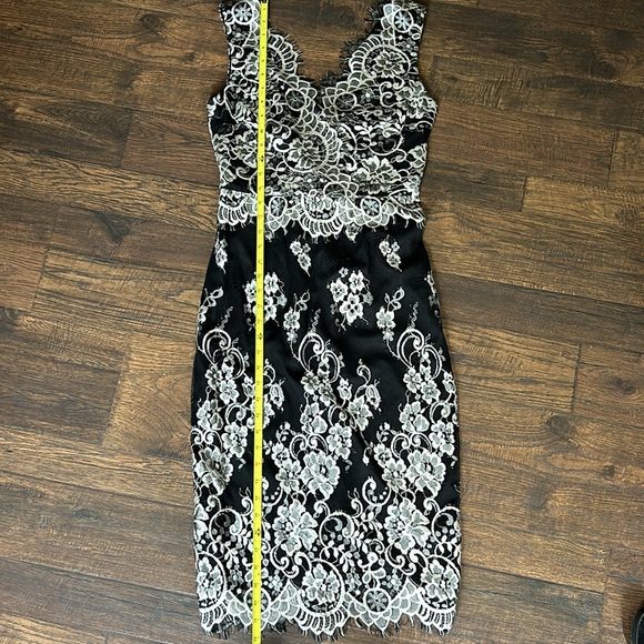 Erin Featherson Lace V Neck Cocktail Dress - Picture 12 of 15